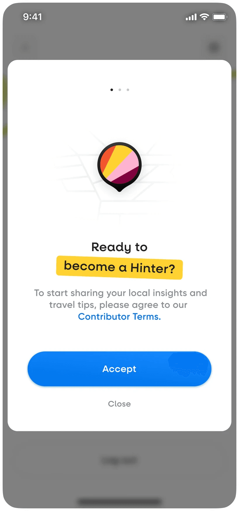 Hint app: Ready to become a Hinter, the invitation for locals to share their own tips