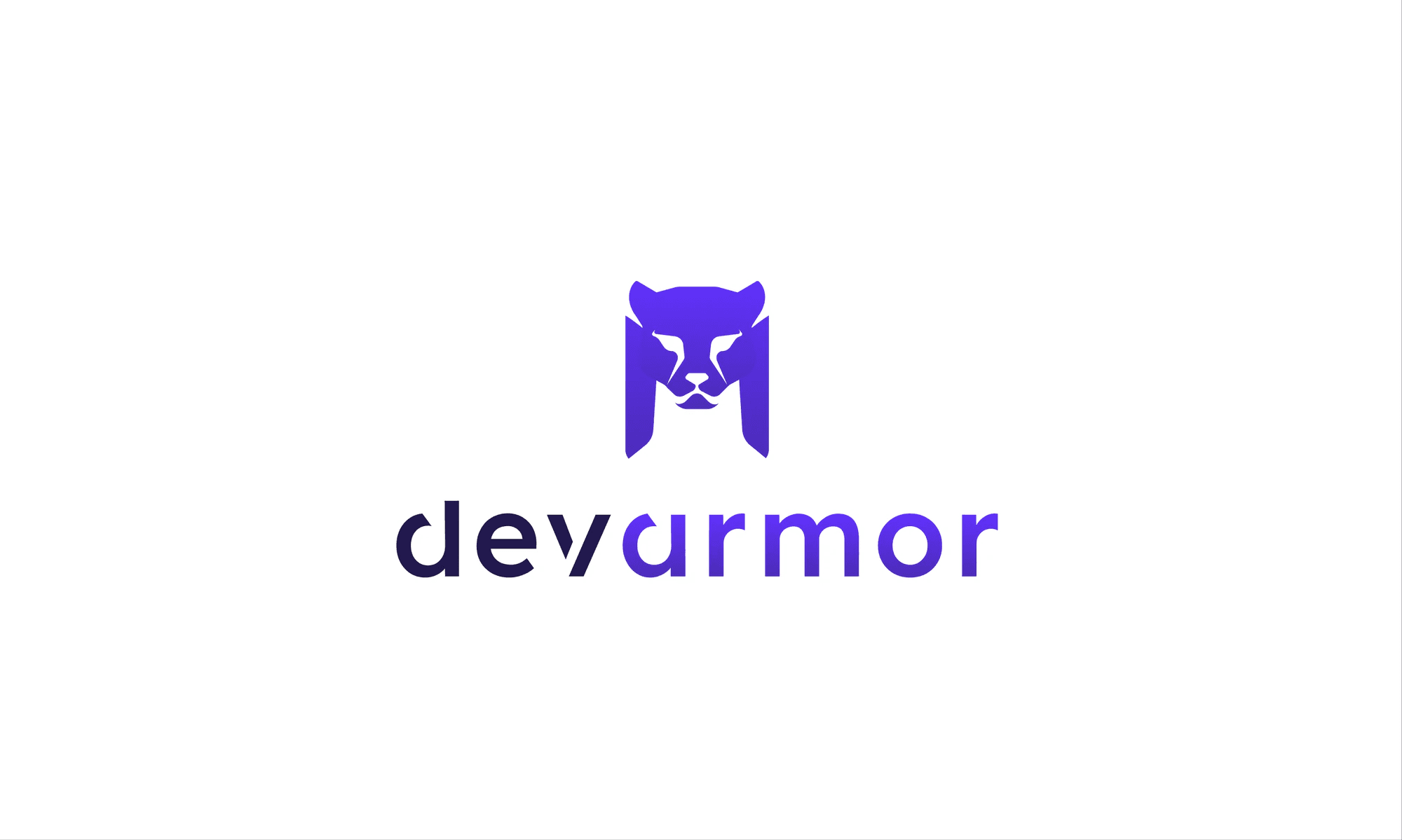 Logo exploration: a cheetah head shaped like an M above a lowercase wordmark