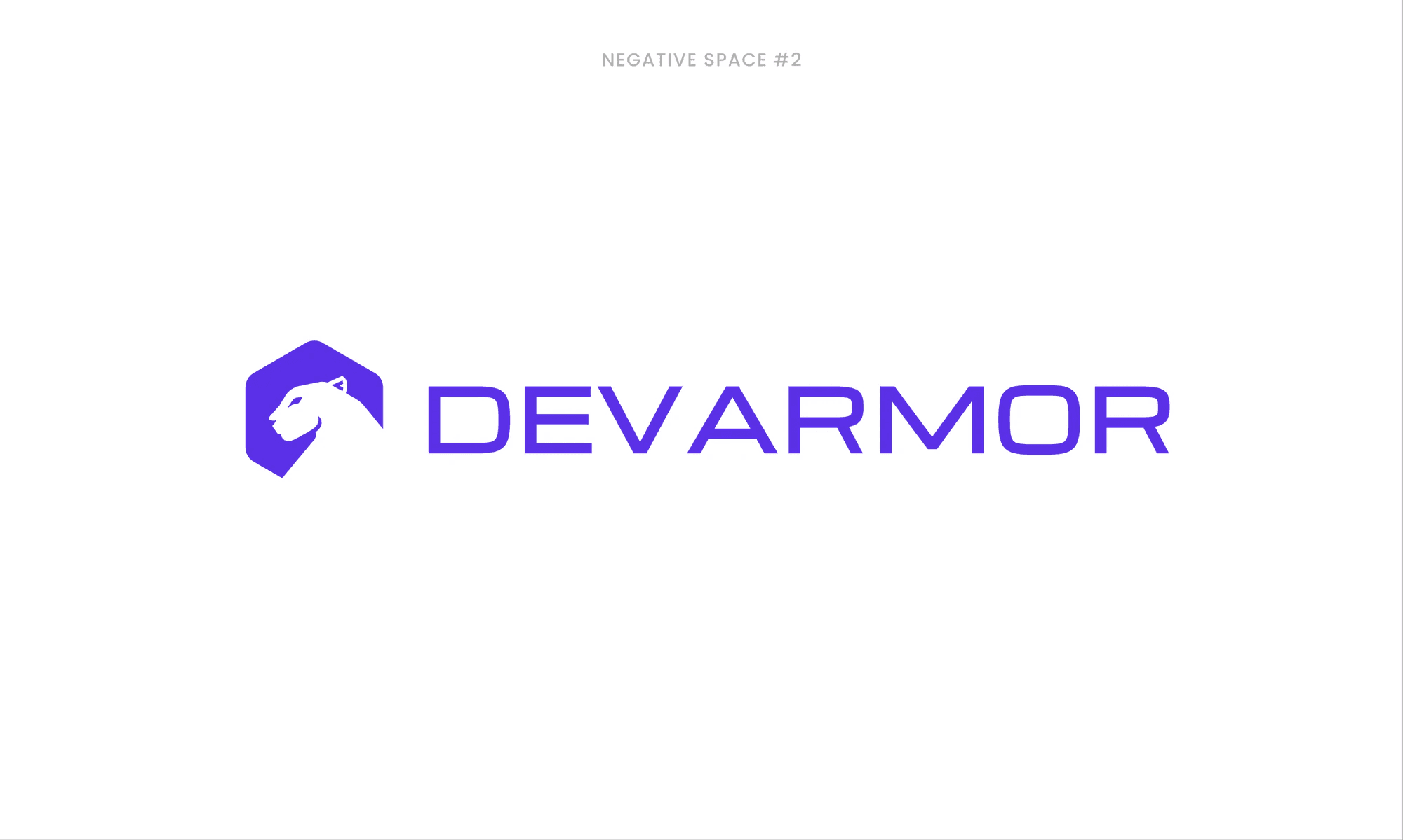 Logo round 2: a cheetah head in negative space inside a hexagon, next to a wide wordmark